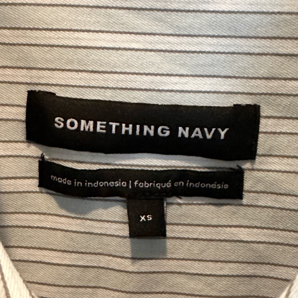 Something Navy Women’s Button-Down Pinstriped Str… - image 5